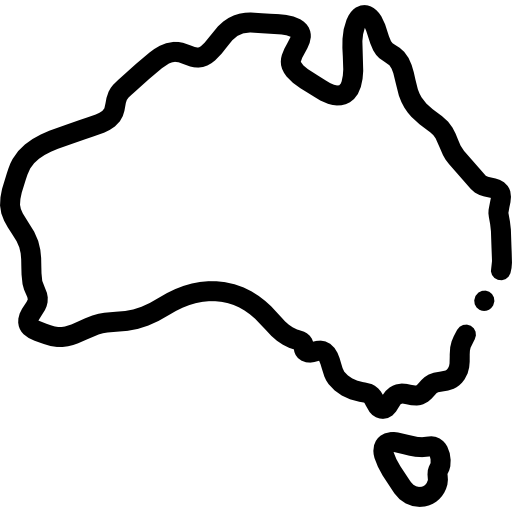 Australia map icon