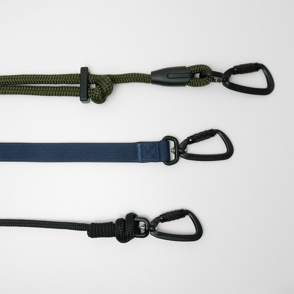 rope dog lead - long dog lead - hands-free dog leash - regular handheld leash