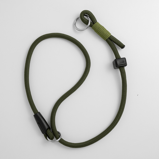 handmade paracord slip collar with whipping detail in bright colours - high quality materials