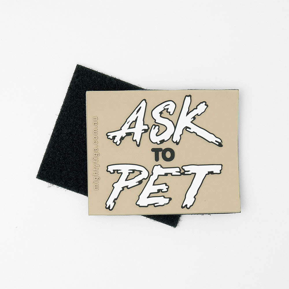 ask to pet dog patch 