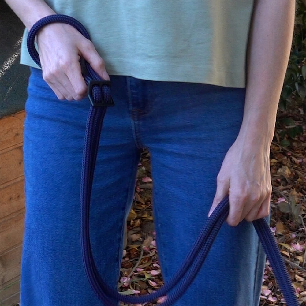 hands-free dog leash that adjust to a handheld dog lead - rope dog lead