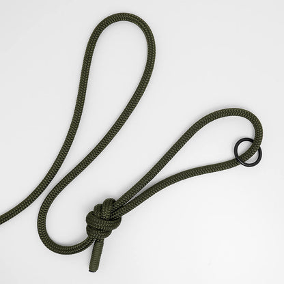 army green long dog lead for dogs 