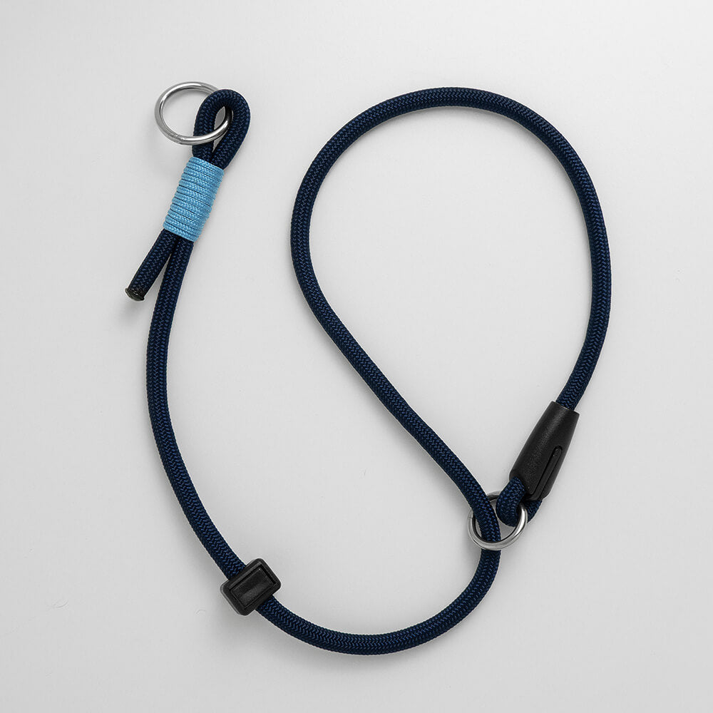 handmade paracord slip collar with whipping detail in bright colours - high quality materials