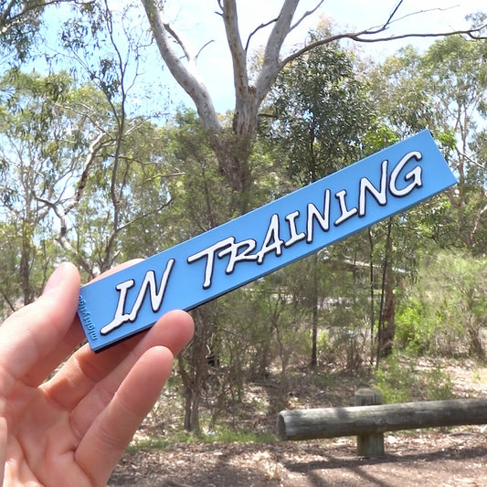 in training PVC dog patch with hook and loop