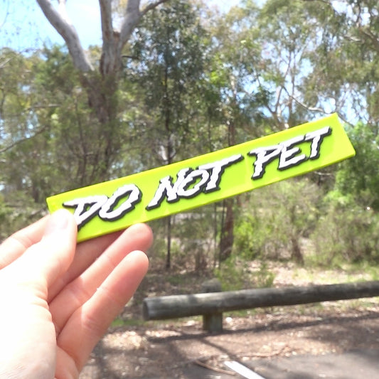 do not pet PVC harness patch