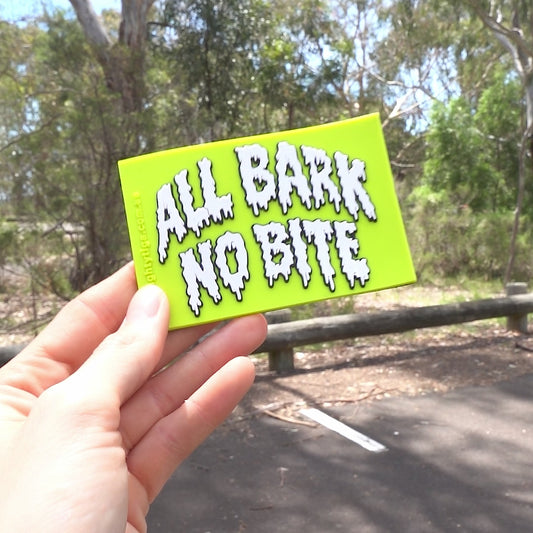 all bark no bite dog harness PVC patch