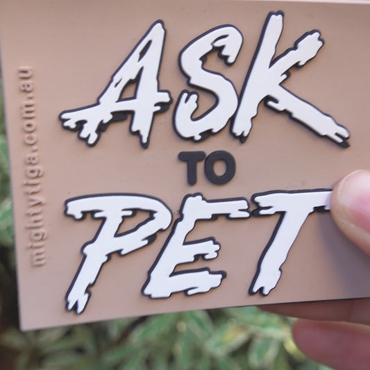 Ask to Pet - Velcro Patch